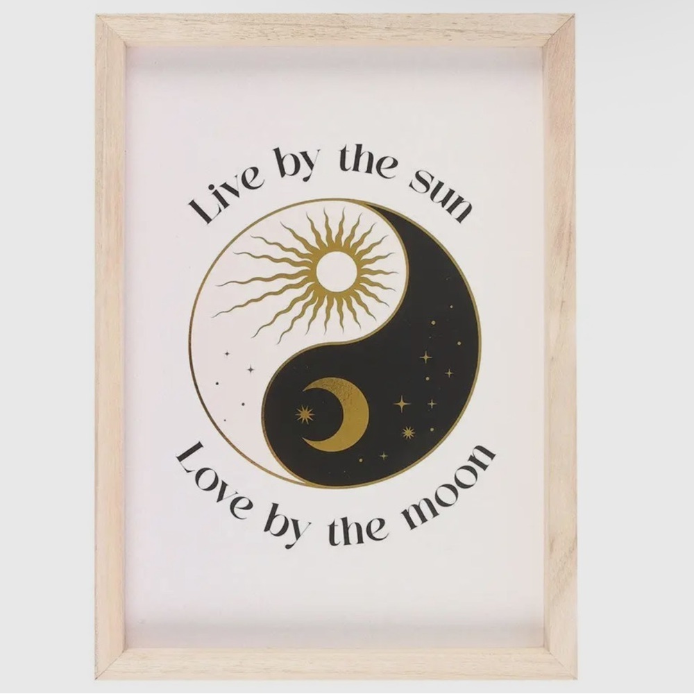 Yin Yang Sun and Moon Wall Art